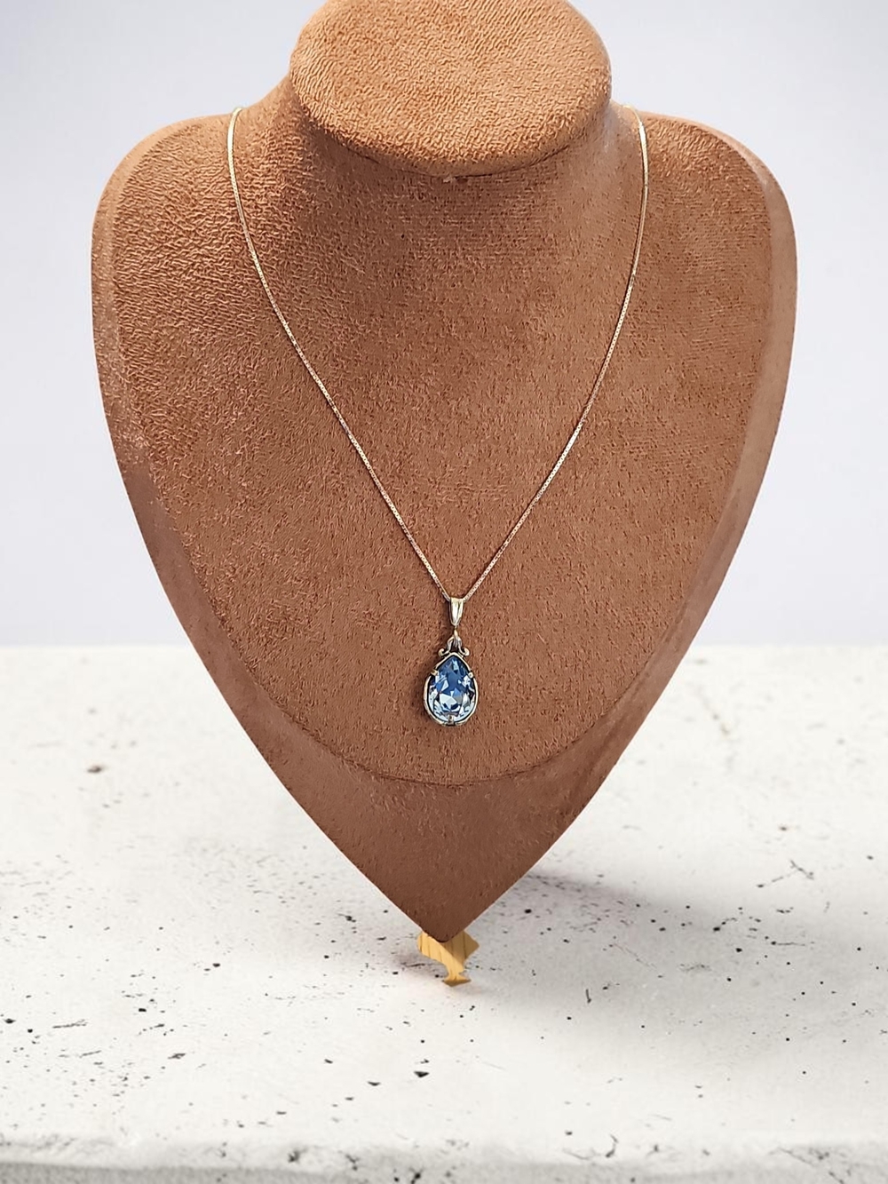 Nwt Noa Zuman Delicate Blue Teardrop Pendant Necklace - Women's Jewelry